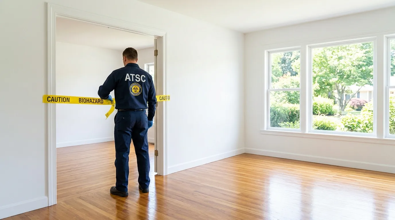 Certified biohazard cleanup crew performing Decomposition Cleanup in Minnetrista